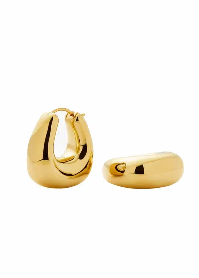 Missoma Sculptural Small 18kt Gold-plated Hoop Earrings