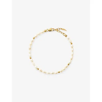 Missoma Seed Pearl Beaded 18ct Yellow Gold Plated Brass Bracelet