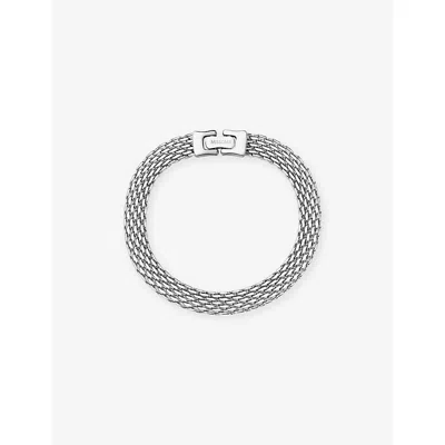 Missoma Silver Heirloom Chain Platinum Pvd Plated Stainless-steel Chain Bracelet