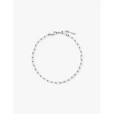 Missoma Silver Mini Paperclip Platinum-plated Stainless Steel Chain Bracelet