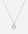 Missoma Silver Molten Snow Twisted Pendant Necklace In Metallic