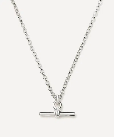 Missoma Silver-plated Chunky T-bar Pendant Necklace