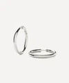Missoma Silver-plated Classic Tunnel Medium Hoop Earrings