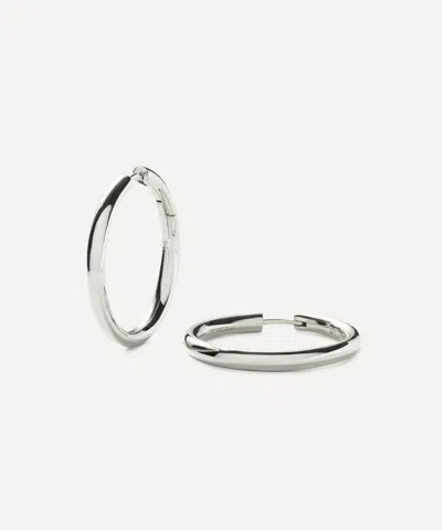 Missoma Silver-plated Classic Tunnel Medium Hoop Earrings
