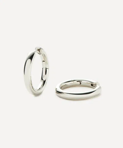 Missoma Silver-plated Classic Tunnel Small Hoop Earrings