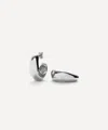 Missoma Silver-plated Dome Medium Hoop Earrings
