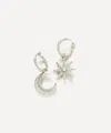 Missoma Silver-plated Harris Reed Moonlight Pearl Hoop Earrings
