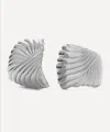 Missoma Silver-plated Ripple Oversized Stud Earrings