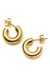 Missoma Small Chubby Hoop Earrings In Gold