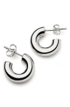 Missoma Small Chubby Hoop Earrings In Silver