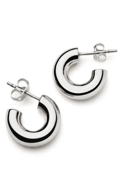 Missoma Small Chubby Hoop Earrings In Silver
