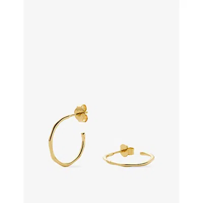 Missoma Small Molten 18ct Gold Vermeil Hoop Earrings
