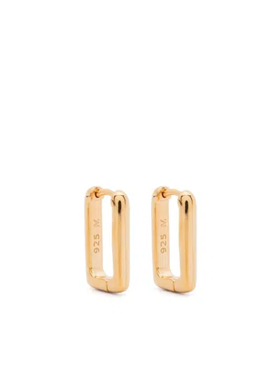 Missoma Small Plain Ovate Earrings In Gold