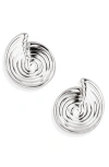 Missoma Small Spiral Stud Earrings In Metallic
