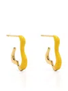 Missoma Small Squiggle Two-tone Earrings In Gold