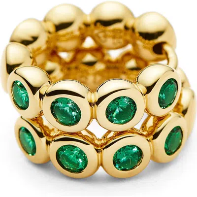 Missoma Small Tennis Hoop Earrings In Gold