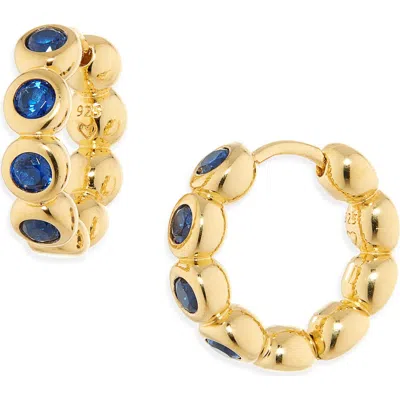 Missoma Small Tennis Hoop Earrings In Gold
