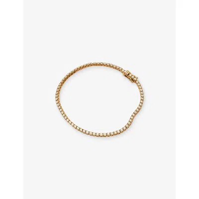 Missoma Solid 14ct Yellow Gold And Lab-grown Diamond Tennis Bracelet
