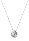 Missoma Spiral Large Pendant Necklace In Metallic
