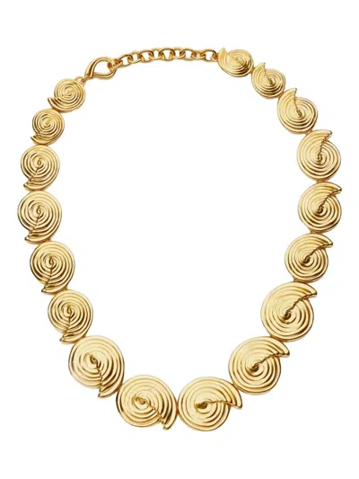 Missoma Spiral-motif Necklace In Gold