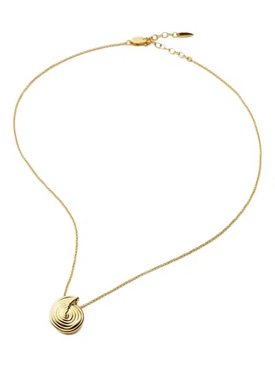 Missoma Spiral-pendant Necklace In Gold