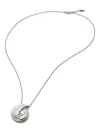 Missoma Spiral Large Pendant Necklace In Metallic