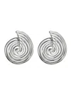Missoma Spiral Small Stud Earrings In Metallic