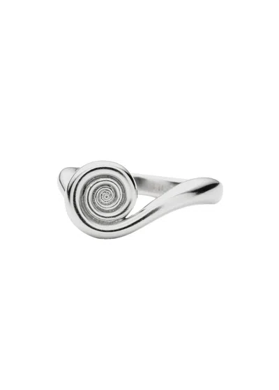 Missoma Spiral Stacking Ring In Silver