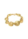Missoma Womens Spiral Statement 18ct Yellow Gold-plated Bracelet In Gold