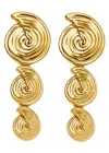 Missoma Spiral Statement Drop Earrings In Gold
