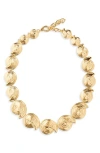 Missoma Womens Spiral Statement 18ct Yellow Gold-plated Brass Necklace In Gold