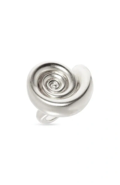 Missoma Spiral Statement Ring In Metallic
