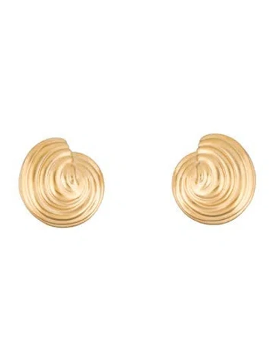 Pre-owned Missoma Spiral Stud Earrings In Multi