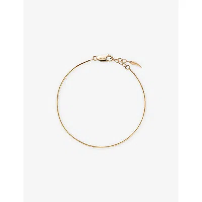 Missoma Square Snake Chain 14ct Yellow Gold Bracelet