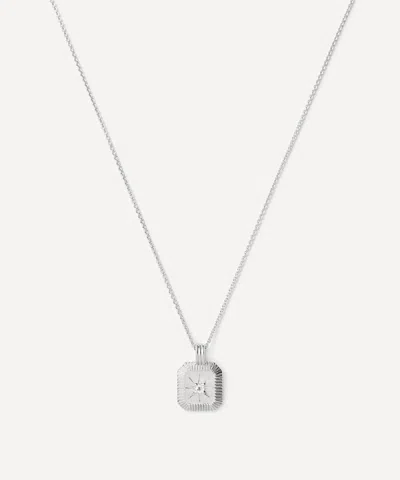 Missoma Sterling Silver April Birthstone Pendant Necklace