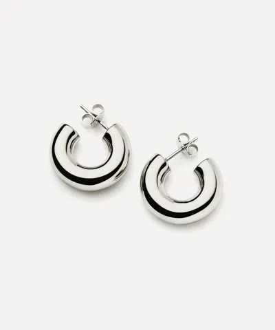 Missoma Sterling Silver Chubby Small Hoop Earrings