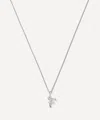 Missoma Sterling Silver Curly Molten Mini F Initial Pendant Necklace