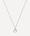Missoma Sterling Silver Curly Molten Mini O Initial Pendant Necklace