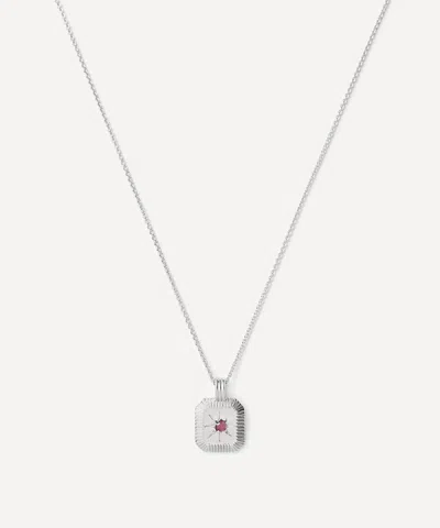 Missoma Sterling Silver July Birthstone Pendant Necklace