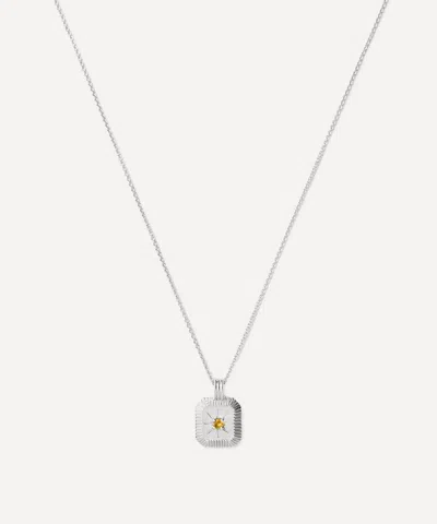 Missoma Sterling Silver November Birthstone Pendant Necklace
