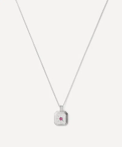 Missoma Sterling Silver October Birthstone Pendant Necklace