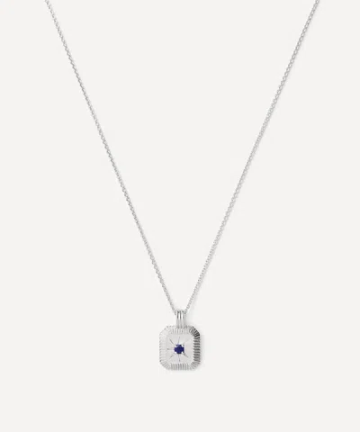 Missoma Sterling Silver September Birthstone Pendant Necklace