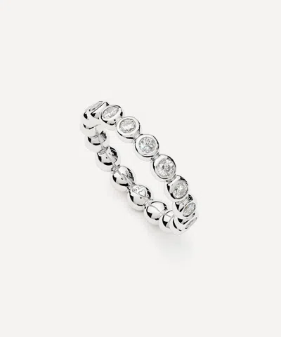 Missoma Sterling Silver Tennis Eternity Stacking Ring