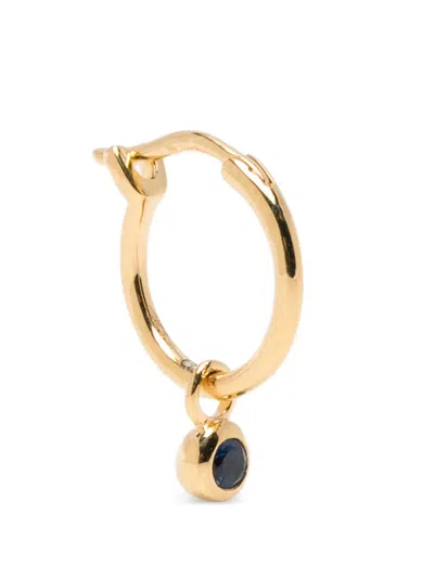 Missoma Tennis Charm Hoop Earrings In Gold