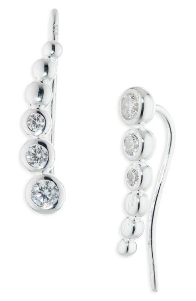Missoma Tennis Ear Crawlers In Silver