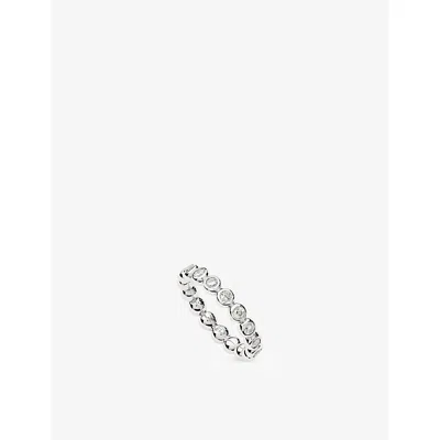 Missoma Tennis Eternity Sterling Silver Stacking Ring