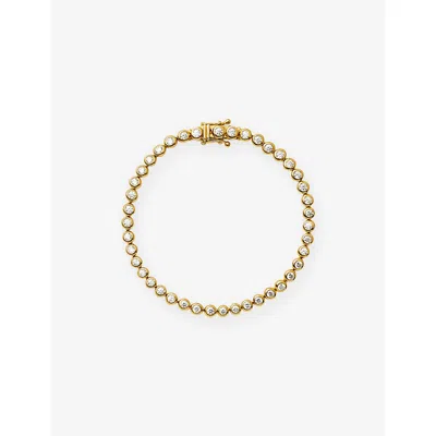 Missoma Tennis Round 18ct Gold-plated Brass Bracelet