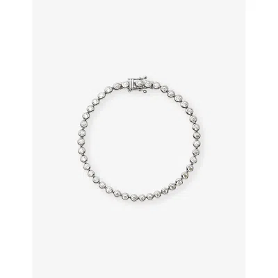 Missoma Tennis Round Silver-plated Brass Bracelet