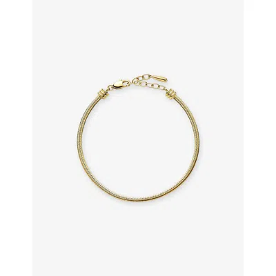 Missoma Thin Snake 18ct Yellow Gold Pvd Plated Stainless-steel Chain Bracelet