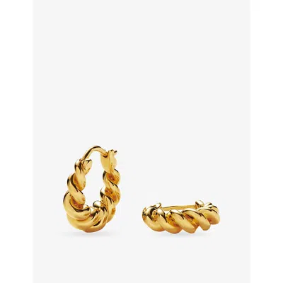 Missoma Tidal Small 18ct Yellow Gold-plated Hoop Earrings